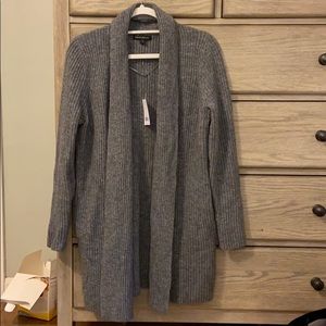 Banana republic gray open front cardigan.